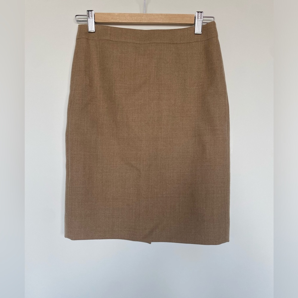 J. crew No. 2 pencil wool skirt - 0P